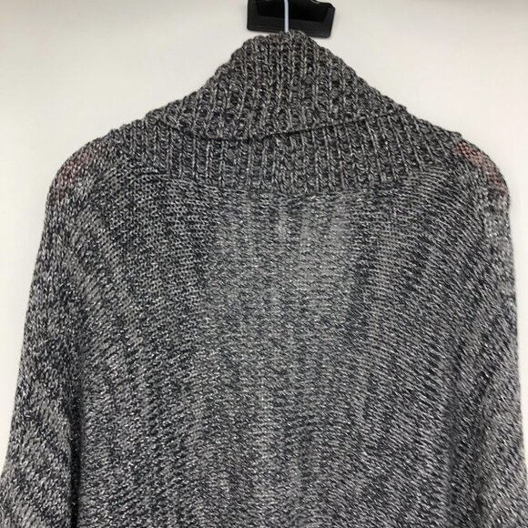 Additions by Chico's Grey Silver Knit Open Cardigan size 2 - Picture 4 of 11
